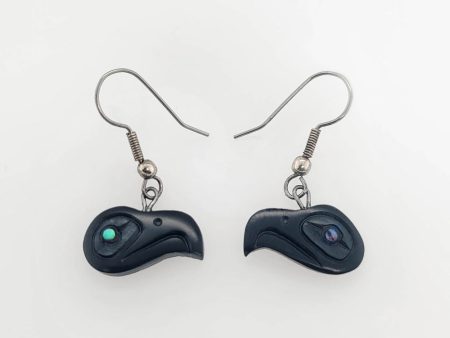 Haida Eagle Argillite Earrings Sale