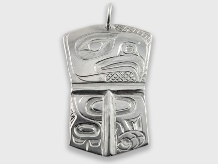 Haida Silver Eagle Copper Pendant Fashion