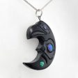 Haida Raven Moon Argillite Pendant Online Sale