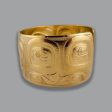 Gold Haida Bear Repoussé Bracelet For Sale