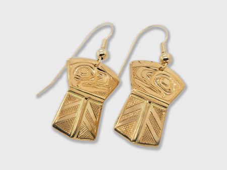 Gold Orca Copper Shaped Earrings Sale