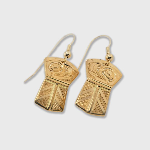 Gold Orca Copper Shaped Earrings Sale