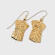 Gold Eagle Copper Shaped Earrings Discount