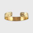 Gold 1 2 inch wide Haida Love Birds Bracelet Fashion