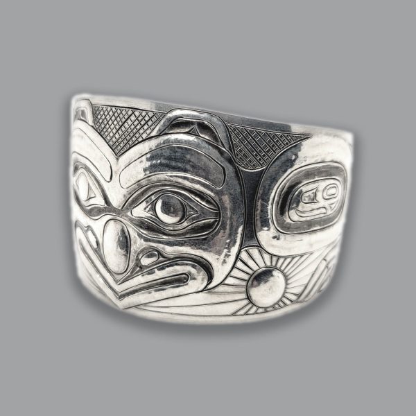 Haida Raven Steals the Light Repoussé Bracelet Online Hot Sale