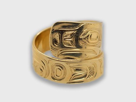 Gold Eagle Wrap Ring Online now