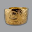 Gold Haida Bear Repoussé Bracelet For Sale