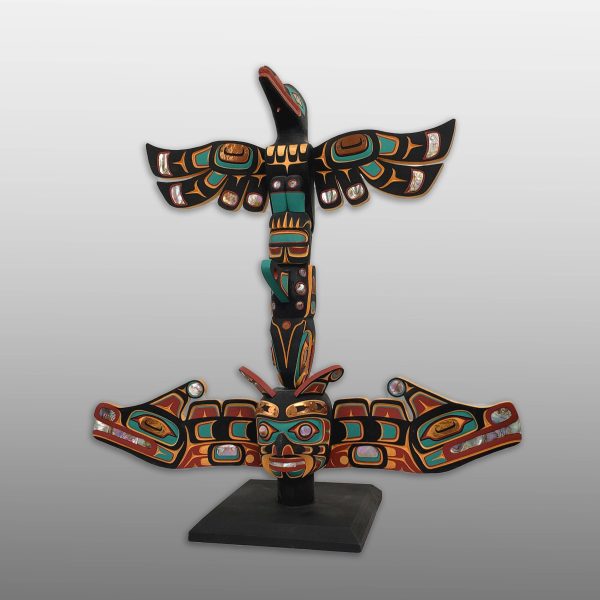 Raven Whale and Sisiutl Totem Pole Fashion