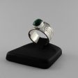 Sterling Silver and Malachite Frog Signet Ring Supply