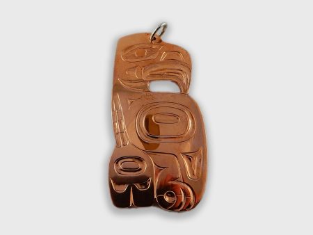 Haida Copper Eagle Pendant For Cheap