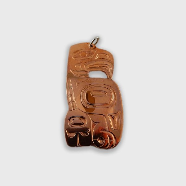 Haida Copper Eagle Pendant For Cheap