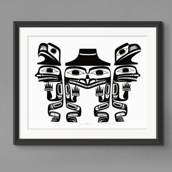 Three Watchmen Haida Print on Sale