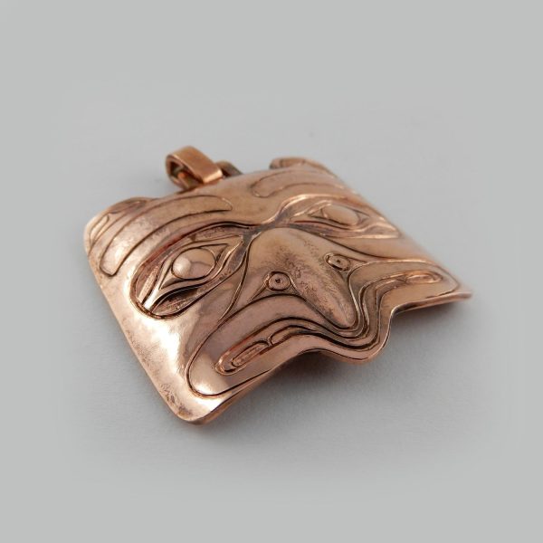 Haida Copper Repoussé Eagle Pendant Fashion