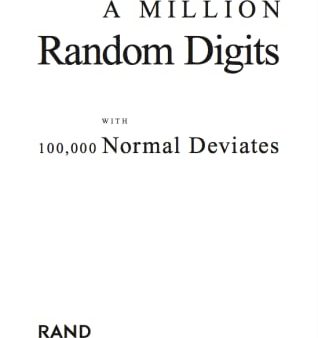 A Million Random Digits with 100,000 Normal Deviates | O#Science For Sale